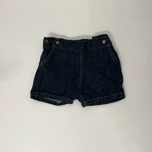 Cloth Diaper Baby Shorts by Project Pomona, 3-9 month - indigo denim